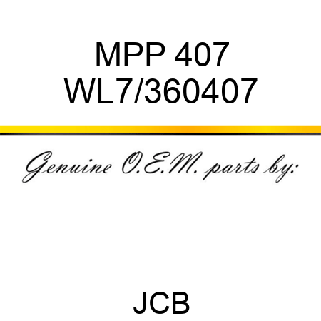 MPP 407 WL7/360407