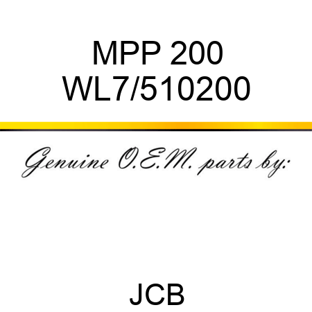 MPP 200 WL7/510200