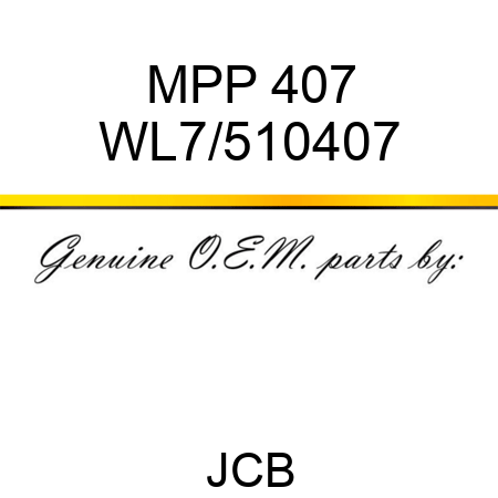 MPP 407 WL7/510407