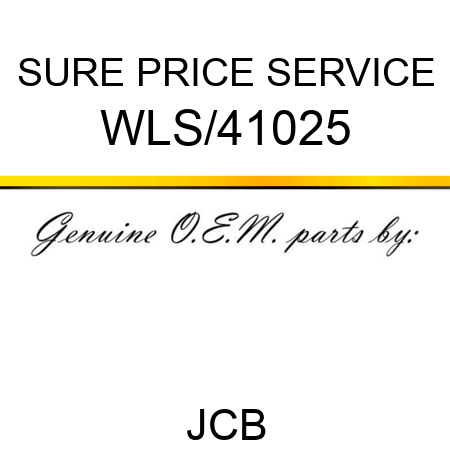 SURE PRICE SERVICE WLS/41025