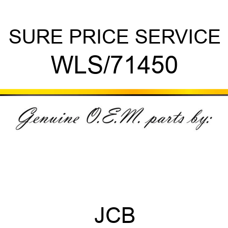 SURE PRICE SERVICE WLS/71450