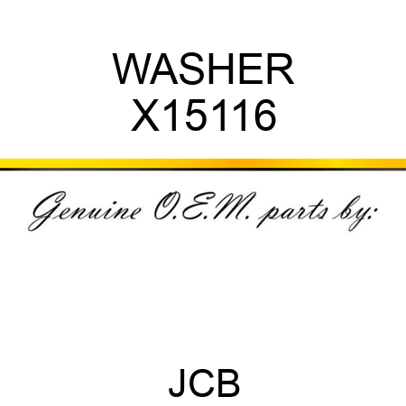 WASHER X15116