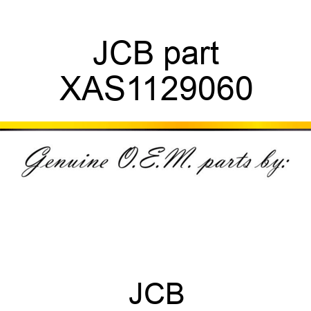 JCB part XAS1129060