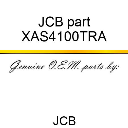 JCB part XAS4100TRA