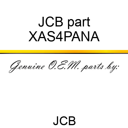 JCB part XAS4PANA