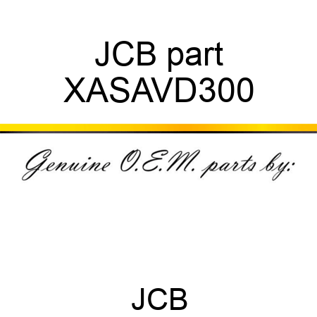 JCB part XASAVD300