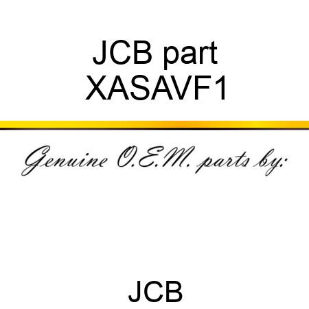 JCB part XASAVF1