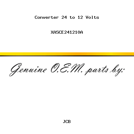 Converter 24 to 12 Volts XASCE241210A