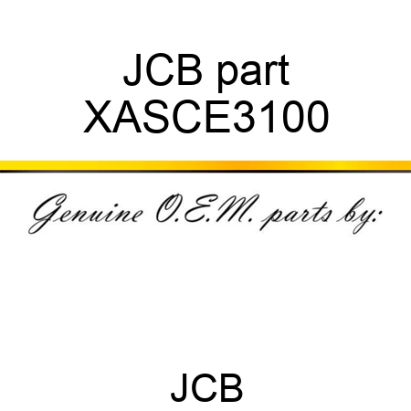 JCB part XASCE3100