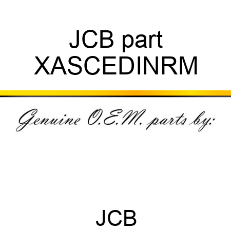 JCB part XASCEDINRM