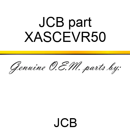 JCB part XASCEVR50