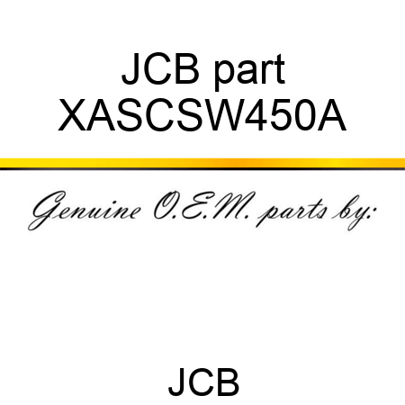 JCB part XASCSW450A