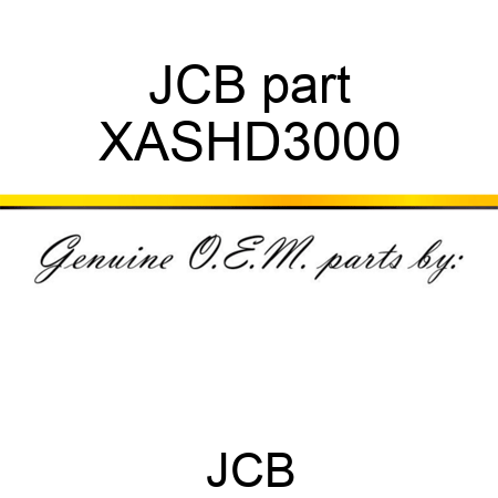 JCB part XASHD3000