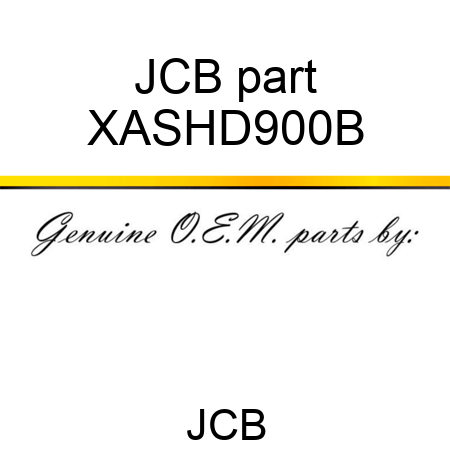 JCB part XASHD900B