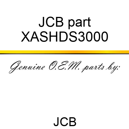 JCB part XASHDS3000