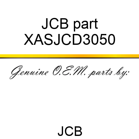 JCB part XASJCD3050