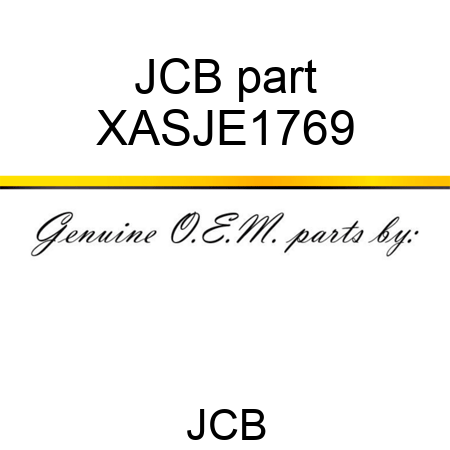 JCB part XASJE1769