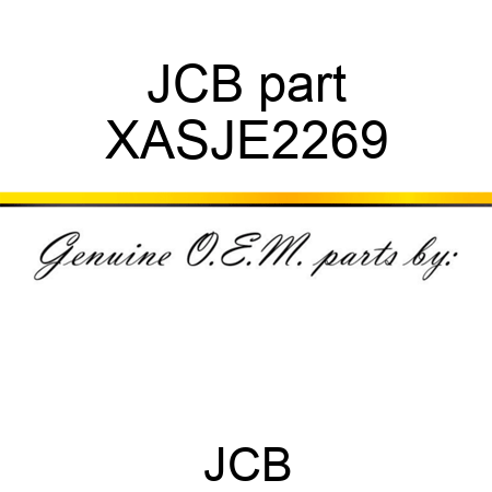 JCB part XASJE2269