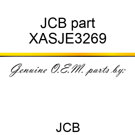 JCB part XASJE3269