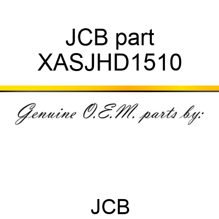 JCB part XASJHD1510