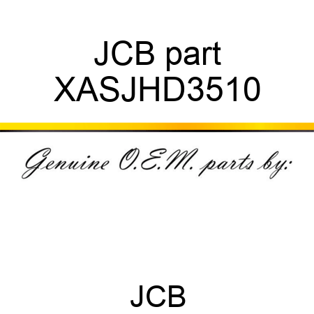 JCB part XASJHD3510