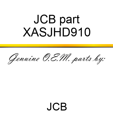 JCB part XASJHD910