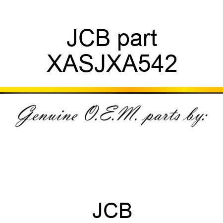 JCB part XASJXA542