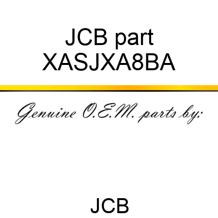 JCB part XASJXA8BA