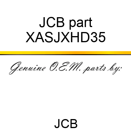 JCB part XASJXHD35