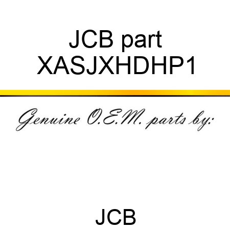 JCB part XASJXHDHP1