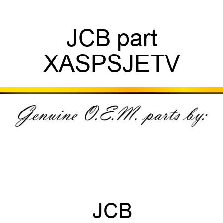 JCB part XASPSJETV