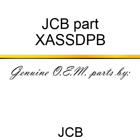 JCB part XASSDPB