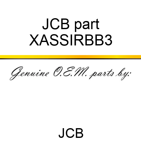 JCB part XASSIRBB3