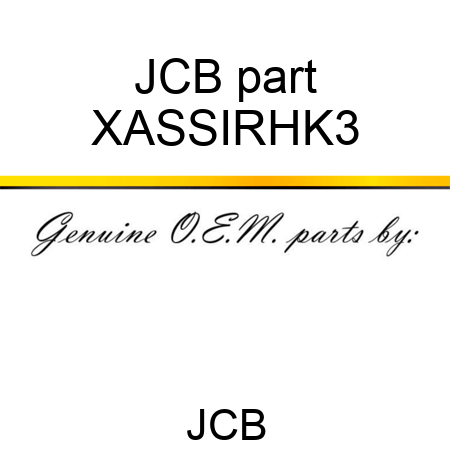 JCB part XASSIRHK3