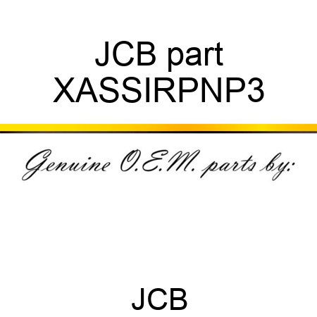 JCB part XASSIRPNP3