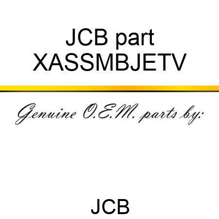 JCB part XASSMBJETV