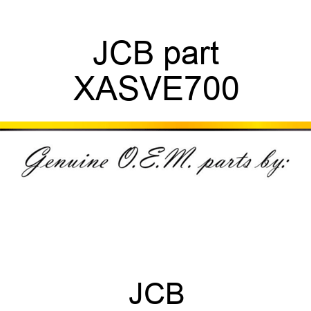 JCB part XASVE700