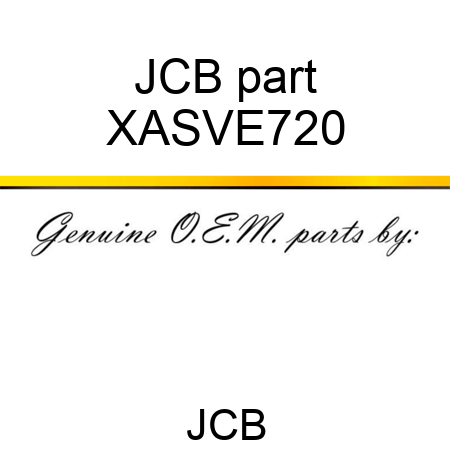 JCB part XASVE720