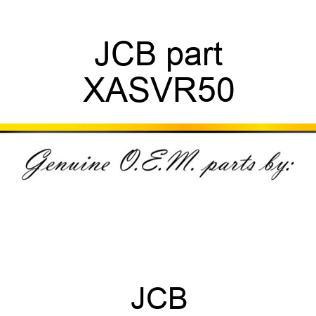 JCB part XASVR50