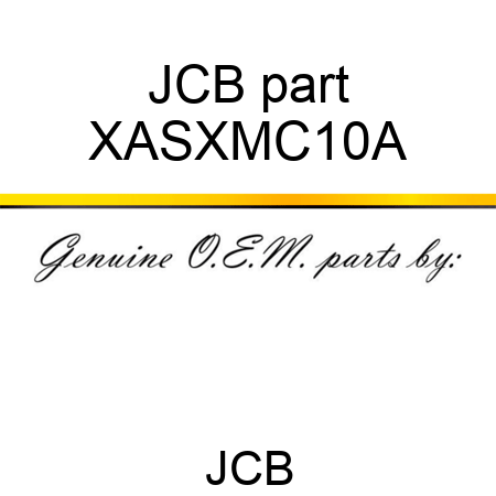 JCB part XASXMC10A