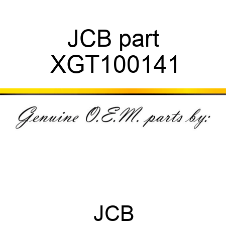 JCB part XGT100141