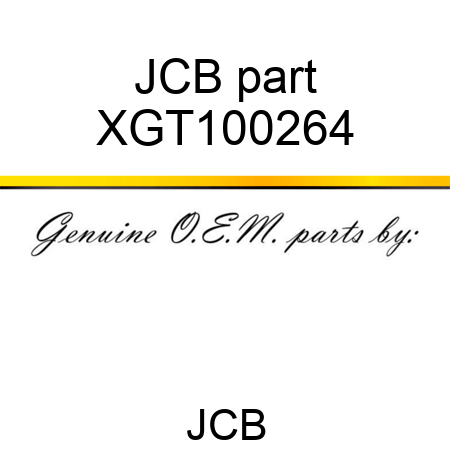 JCB part XGT100264