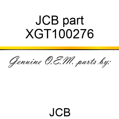 JCB part XGT100276