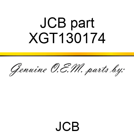 JCB part XGT130174