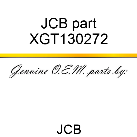 JCB part XGT130272