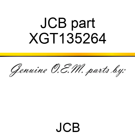 JCB part XGT135264