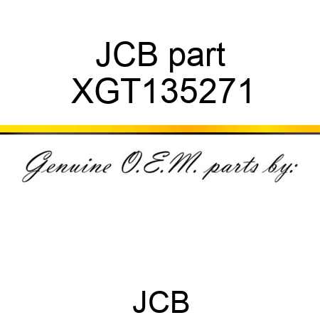 JCB part XGT135271