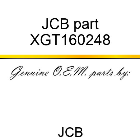 JCB part XGT160248