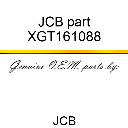 JCB part XGT161088