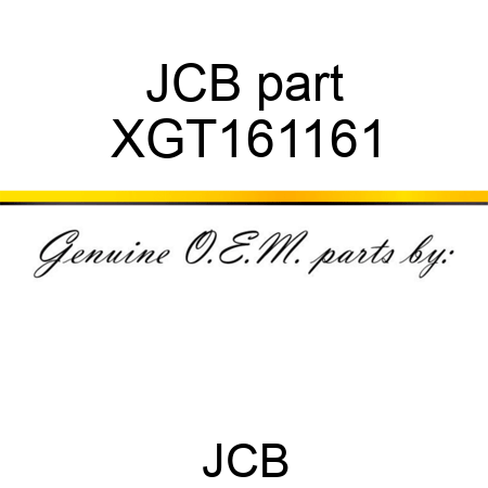 JCB part XGT161161